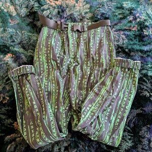 Blackmilk Matrix Cargo Pants W/ Belt Size 10